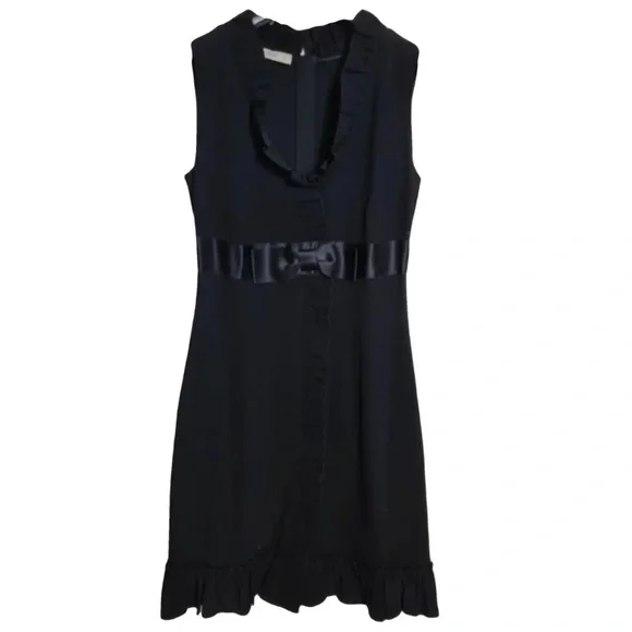 white christmas dresses prada black silk taffeta one shoulder gown – persephone vintage main image 1